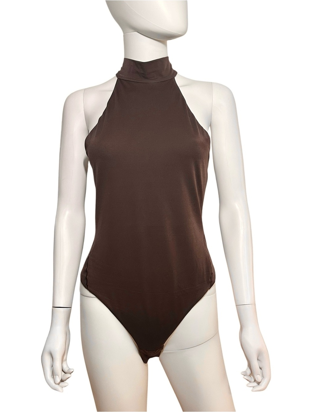 Lululemon - Sleek High Neck Brown Bodysuit